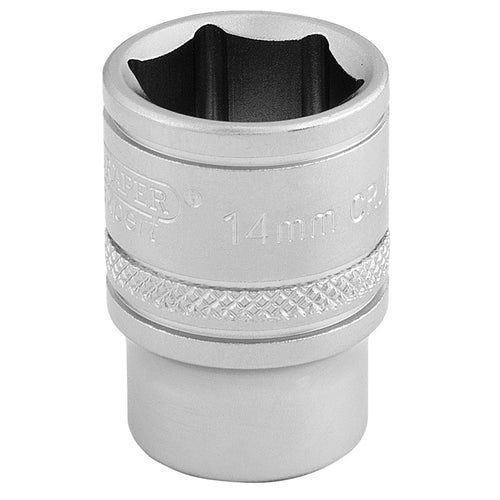 Draper Tools 3/8 Square Drive 6 Point Metric Socket (14mm) DRA16540