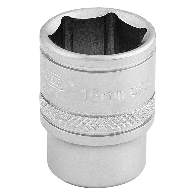 Draper Tools 3/8 Square Drive 6 Point Metric Socket (16mm) DRA16542