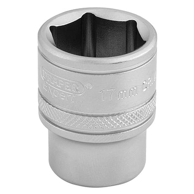 Draper Tools 3/8 Square Drive 6 Point Metric Socket (17mm) DRA16543