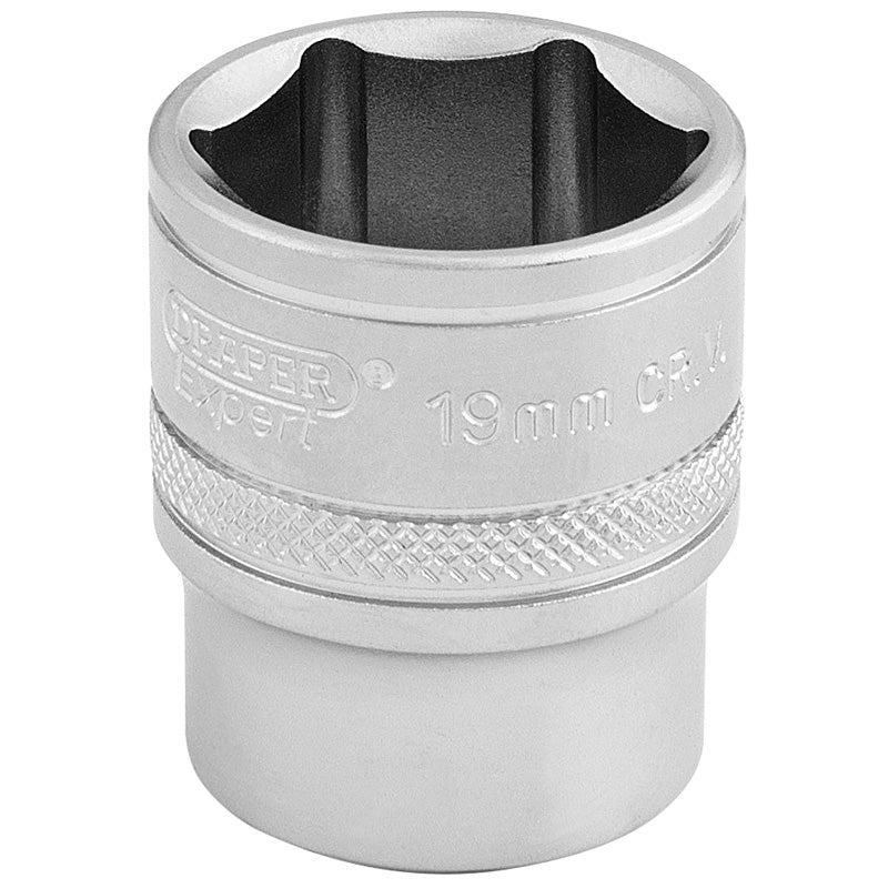 Draper Tools 3/8 Square Drive 6 Point Metric Socket (19mm) DRA16545