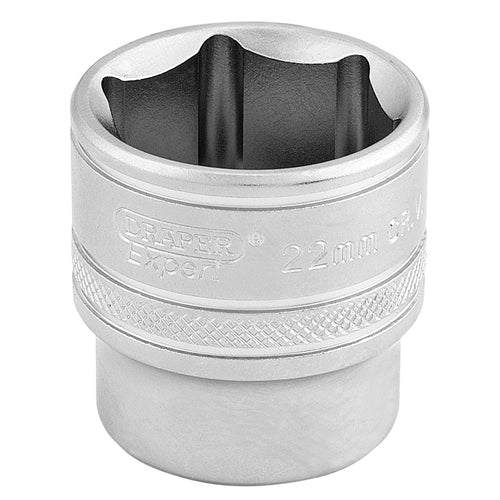 Draper Tools 3/8 Square Drive 6 Point Metric Socket (22mm) DRA16547