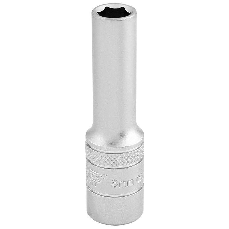 Draper Tools 3/8 Square Drive 6 Point Metric Deep Socket (8mm) DRA16578