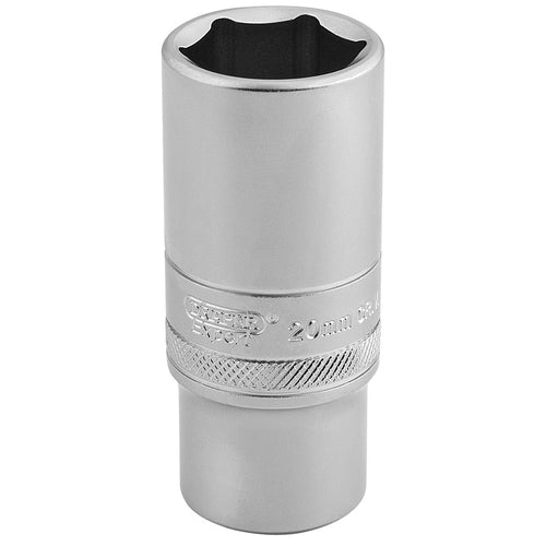 Draper Tools 3/8 Square Drive 6 Point Metric Deep Socket (20mm) DRA16587