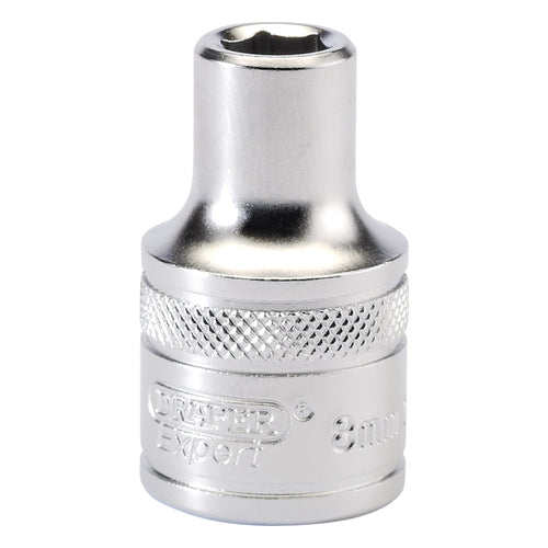 Draper Tools 1/2 Square Drive 6 Point Metric Socket (8mm) DRA16595