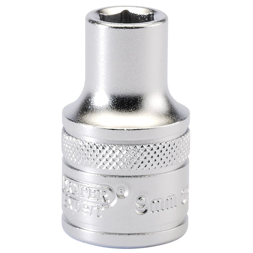 Draper Tools 1/2 Square Drive 6 Point Metric Socket (9mm) DRA16597