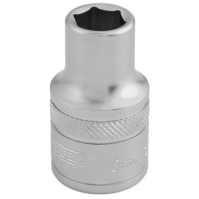 Draper Tools 1/2 Square Drive 6 Point Metric Socket (10mm) DRA16598