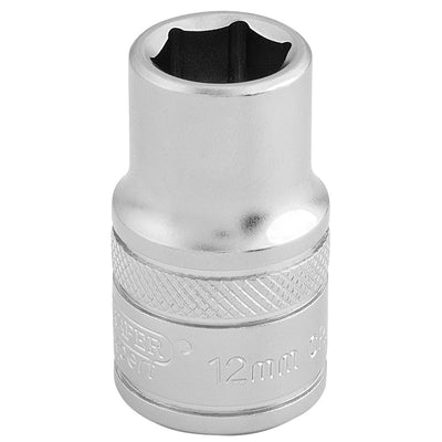 Draper Tools 1/2 Square Drive 6 Point Metric Socket (12mm) DRA16601