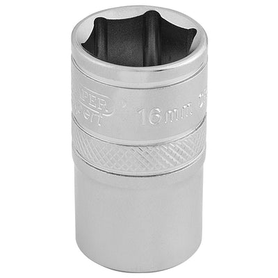 Draper Tools 1/2 Square Drive 6 Point Metric Socket (16mm) DRA16606