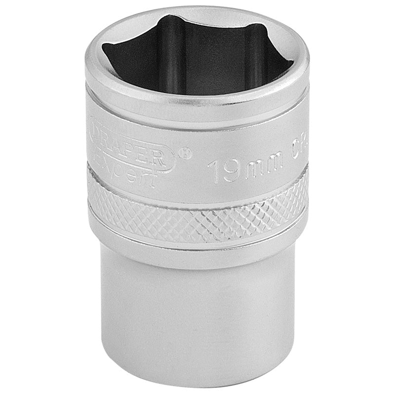 Draper Tools 1/2 Square Drive 6 Point Metric Socket (19mm) DRA16609