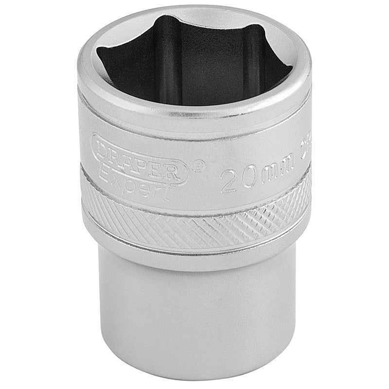 Draper Tools 1/2 Square Drive 6 Point Metric Socket (20mm) DRA16610