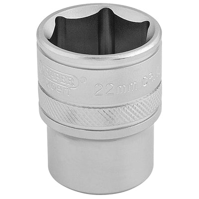 Draper Tools 1/2 Square Drive 6 Point Metric Socket (22mm) DRA16613