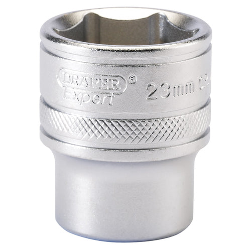 Draper Tools 1/2 Square Drive 6 Point Metric Socket (23mm) DRA16614