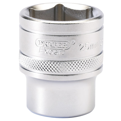 Draper Tools 1/2 Square Drive 6 Point Metric Socket (25mm) DRA16616