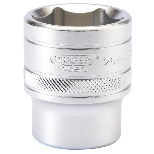 Draper Tools 1/2 Square Drive 6 Point Metric Socket (26mm) DRA16617