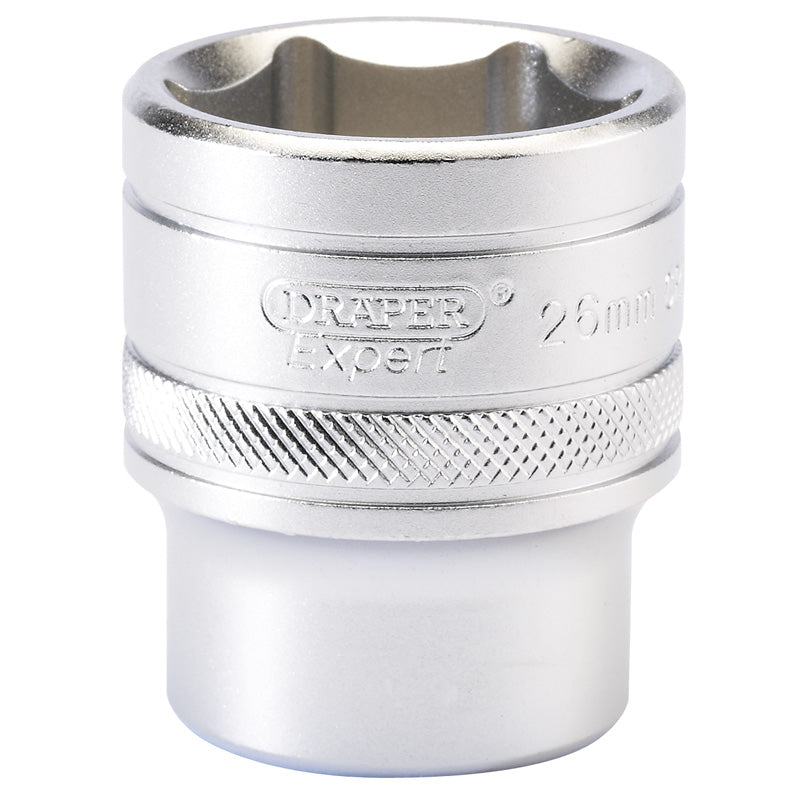 Draper Tools 1/2 Square Drive 6 Point Metric Socket (26mm) DRA16617