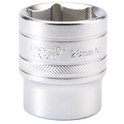 Draper Tools 1/2 Square Drive 6 Point Metric Socket (28mm) DRA16619