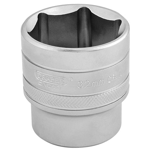 Draper Tools 1/2 Square Drive 6 Point Metric Socket (32mm) DRA16622