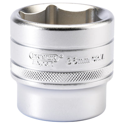 Draper Tools 1/2 Square Drive 6 Point Metric Socket (36mm) DRA16623