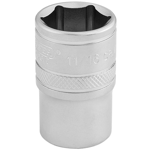 Draper Tools 1/2 Square Drive 6 Point Imperial Socket (11/16) DRA16630