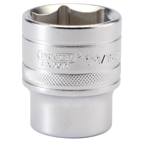 Draper Tools 1/2 Square Drive 6 Point Imperial Socket (1.1/16) DRA16635