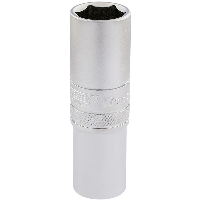 Draper Tools 1/2 Square Drive 6 Point Metric Deep Socket (17mm) DRA16649