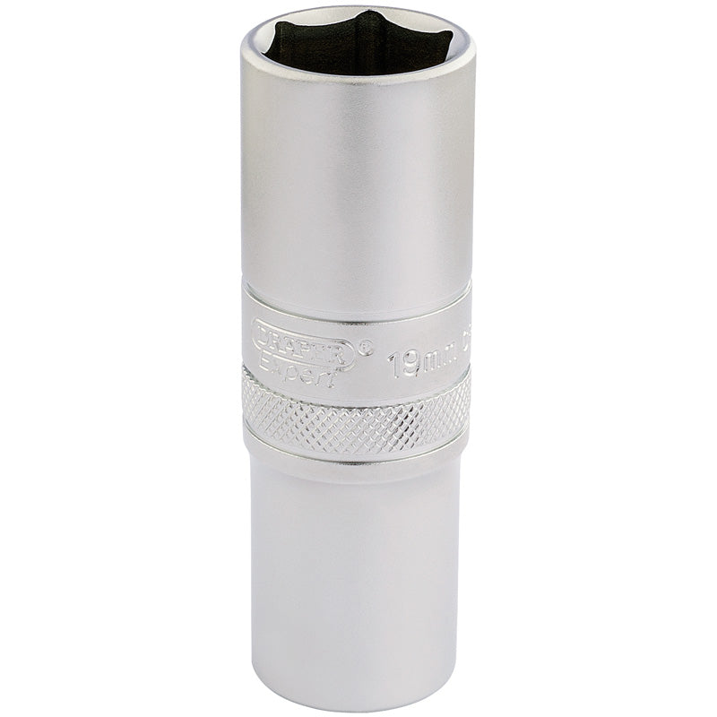 Draper Tools 1/2 Square Drive 6 Point Metric Deep Socket (19mm) DRA16651