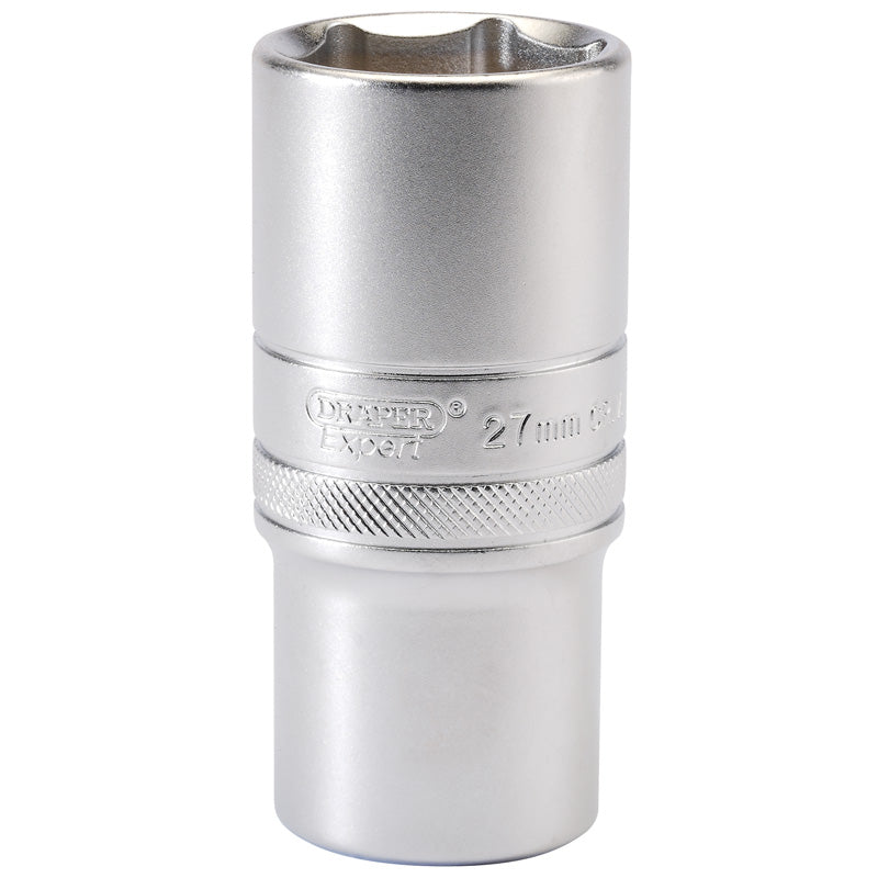 Draper Tools 1/2 Square Drive 6 Point Metric Deep Socket (27mm) DRA16657