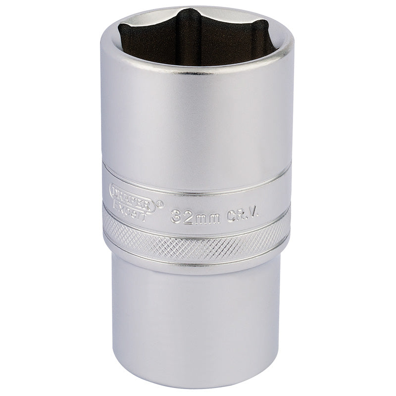 Draper Tools 1/2 Square Drive 6 Point Metric Deep Socket (32mm) DRA16660