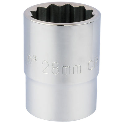 Draper Tools 3/4 Square Drive 12 Point Socket (28mm) DRA16697