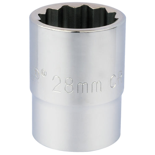 Draper Tools 3/4 Square Drive 12 Point Socket (28mm) DRA16697