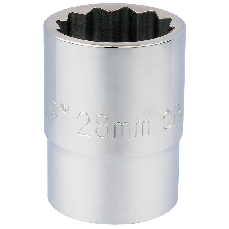Draper Tools 3/4 Square Drive 12 Point Socket (28mm) DRA16697