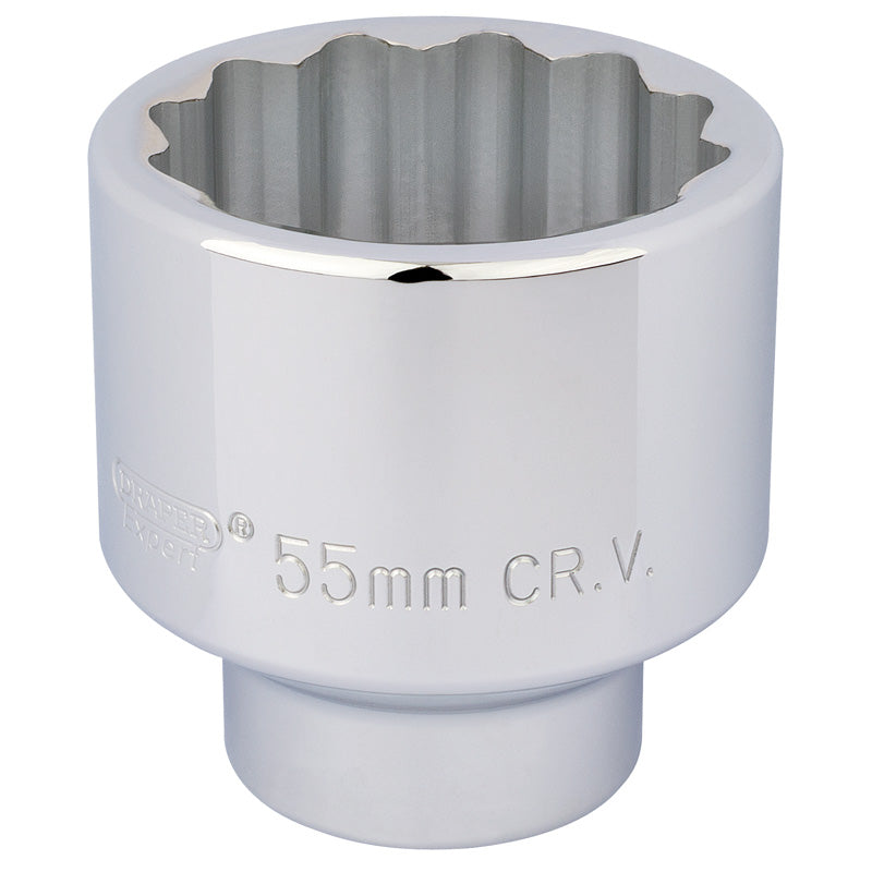 Draper Tools 3/4 Square Drive 12 Point Socket (55mm) DRA16708