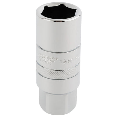 Draper Tools 3/8 Square Drive 12mm Thread 6 Point Spark Plug Socket (18mm Socket) DRA16773