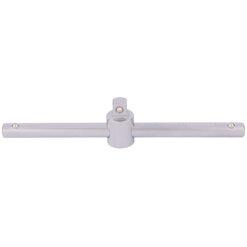 Draper Tools 3/8 Square Drive Satin Chrome Sliding T Bar DRA16788