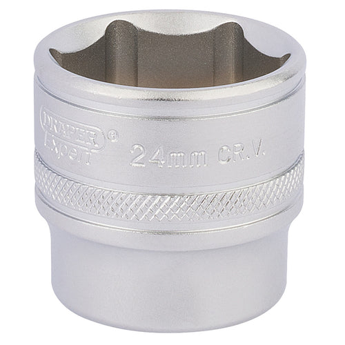 Draper Tools 3/8 Square Drive Hi-Torq® 6 Point Deep Socket (24mm) DRA17546