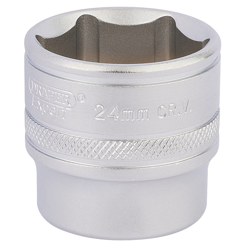 Draper Tools 3/8 Square Drive Hi-Torq® 6 Point Deep Socket (24mm) DRA17546