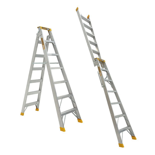 GORILLA Dual purpose (double sided) 2.1-3.9m (7-13ft) Aluminium 180kg Heavy Duty Industrial DM007-HD