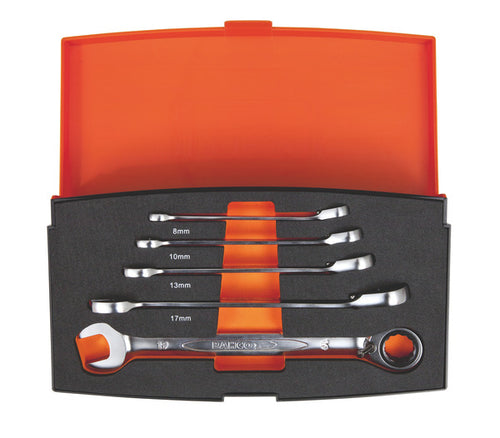 Bahco 1RM/S5 5 piece Metric Ratcheting Spanner Set
