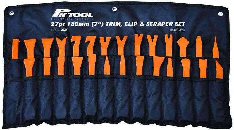 PK Tools 27pc Trim & Clip Removal and Scraper Tool Set - PT70905