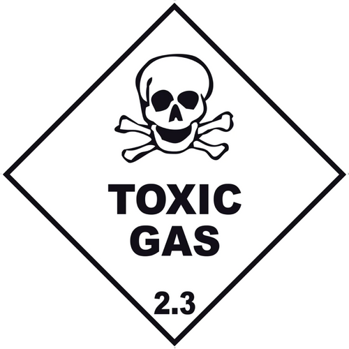 TOXIC GAS SIGN H2.3P