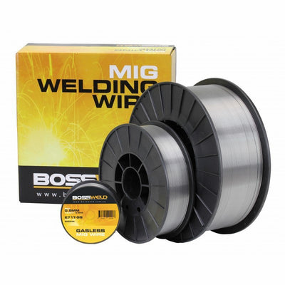 BOSS GASLESS GS MIG WELDER WELDING WIRE 0.8MM 0.9KG  3PACK 200342