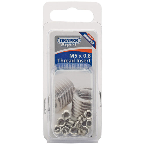 Draper Tools Expert M5 x 0.8 Metric Thread Insert Refill Pack (12) DRA21706