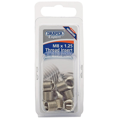 Draper Tools Expert M8 x 1.25 Metric Thread Insert Refill Pack (12) DRA21709