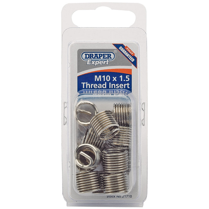 Draper Tools Expert M10 x 1.5 Metric Thread Insert Refill Pack (12) DRA21710
