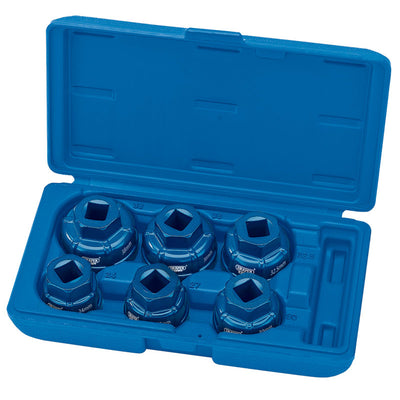 Draper Tools 1/2 sq. dr. Oil Filter Cap Socket Set (6 piece) DRA22491
