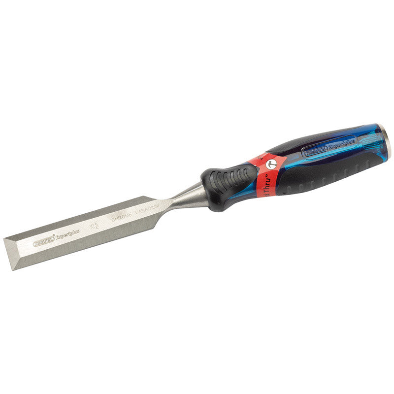 Draper Tools Expert 25mm Soft Grip Pound Thru Bevel Edge Wood Chisel DRA24408