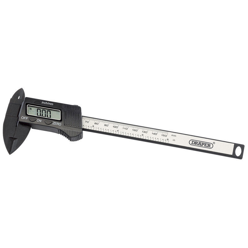 Draper Tools 150mm or 6 Carbon Fibre Digital Caliper Gauge DRA24816