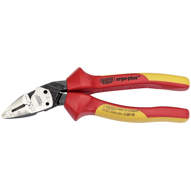 Draper Tools Expert 185mm Ergo Plus® Fully Insulated VDE Pliers DRA26482