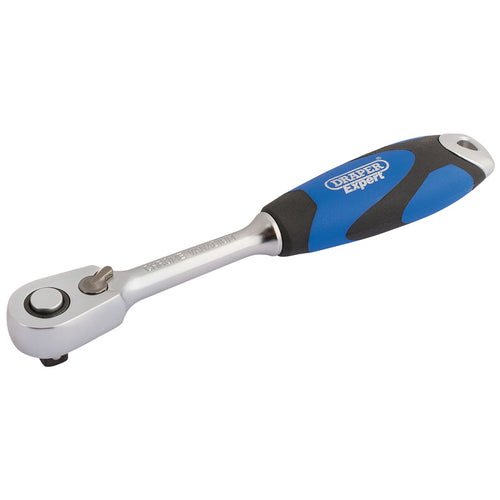 Draper Tools 1/4 Sq. Dr. 60 Tooth Micro Head Reversible Soft Grip Ratchet DRA26514