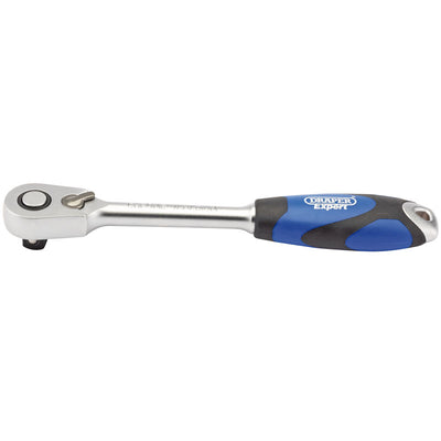 Draper Tools 1/2 Sq. Dr. 60 Tooth Micro Head Reversible Soft Grip Ratchet DRA26516